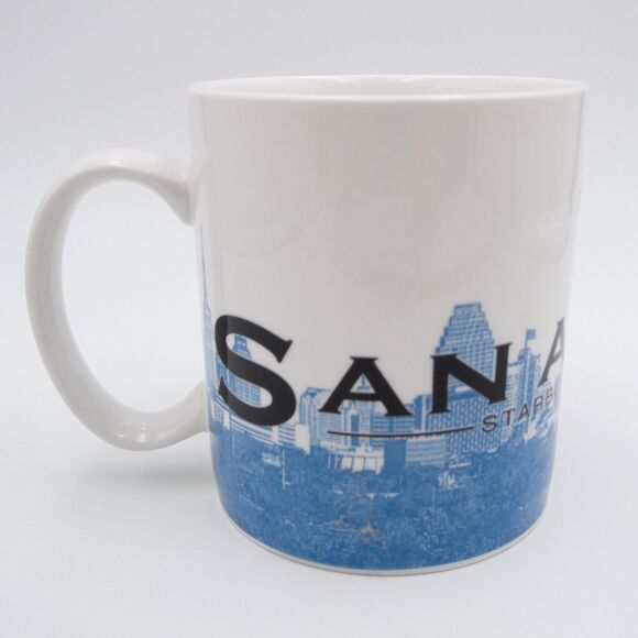 Starbucks 2002 San Antonio Mug Skyline Series Barista 18 oz Tea - Picture 1 of 9